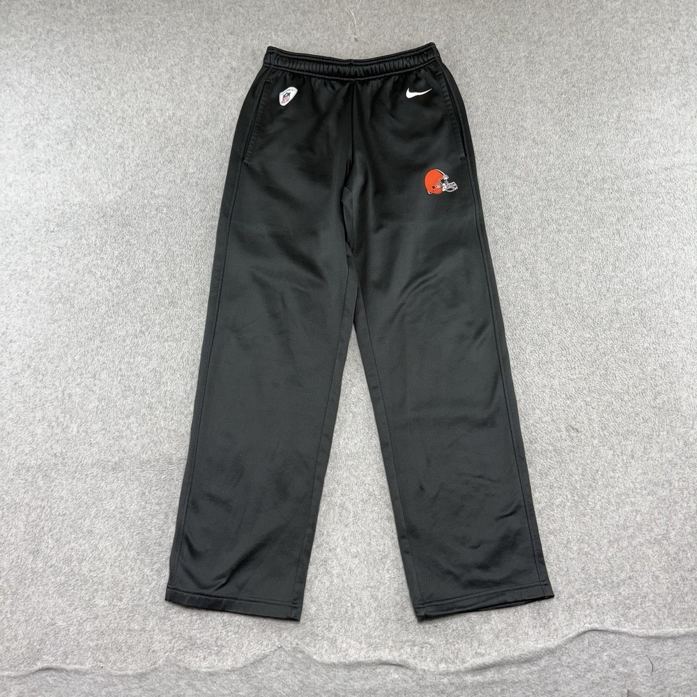 Nike Cleveland‎ Browns Jogger Sweatpants Mens Small Tapered Ankle NFL Gray GREY